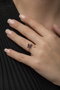 Heliophilia Silver Anillo de Plata de Ley 925 con Baño de Oro Rosa y Circón